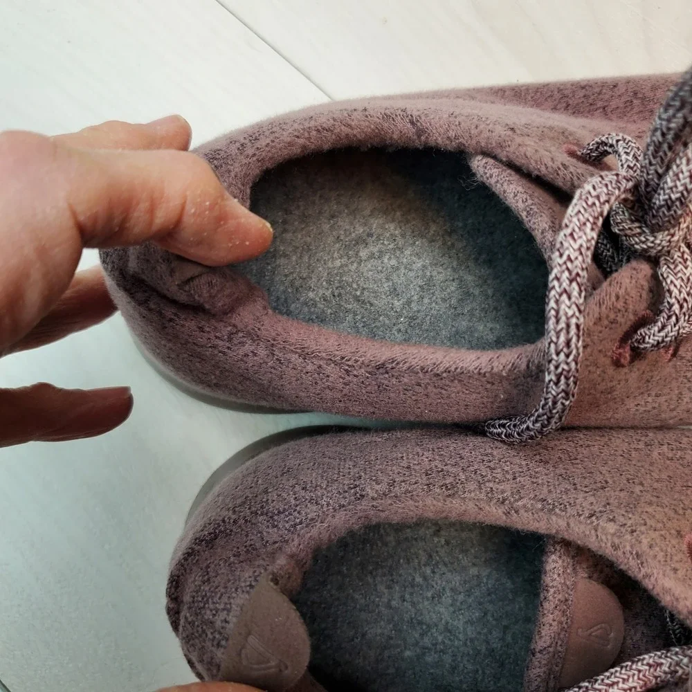Allbirds Wool Runners Gray Black Lace Up Sneakers Shoes‎ size 8